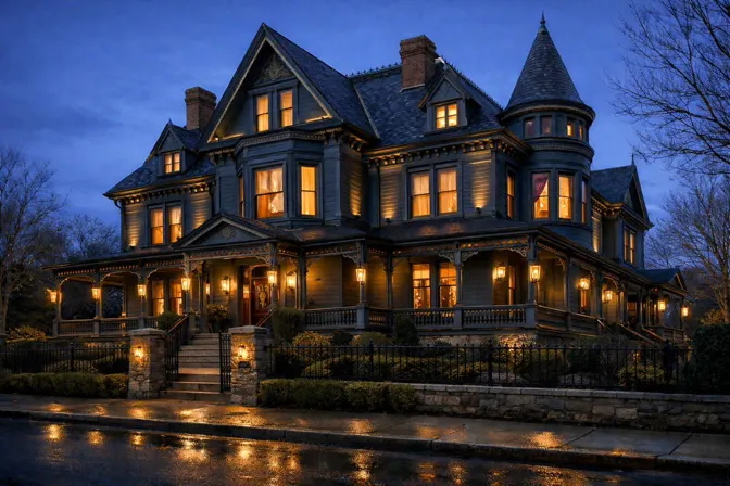 Another view of The Inn at Golden Hour