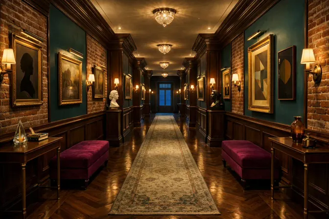 Painted view of The Portrait Hall