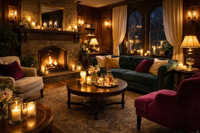 Painted view of The Candlelit Parlor