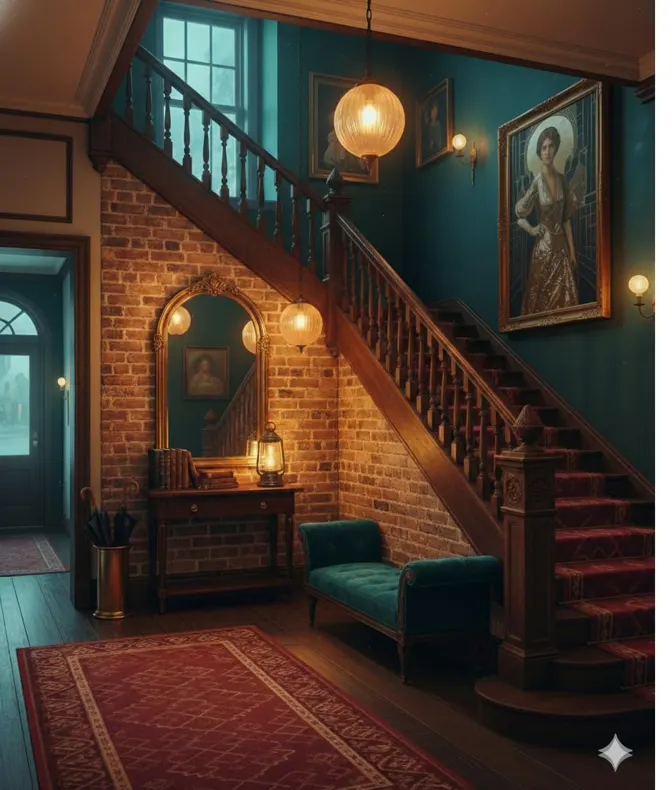 Painted view of The Grand Stair Landing