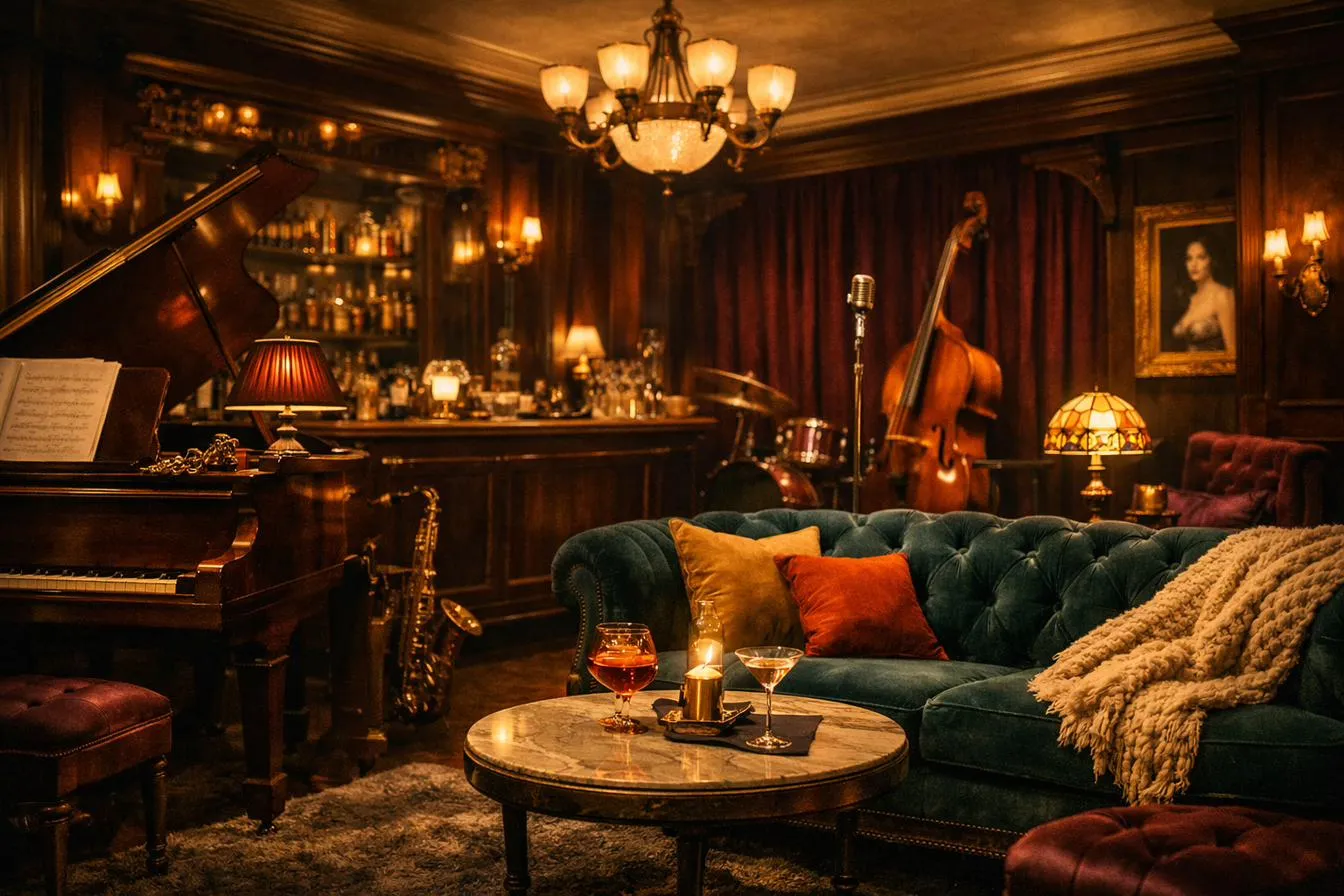 Painted view of The Lantern Lounge