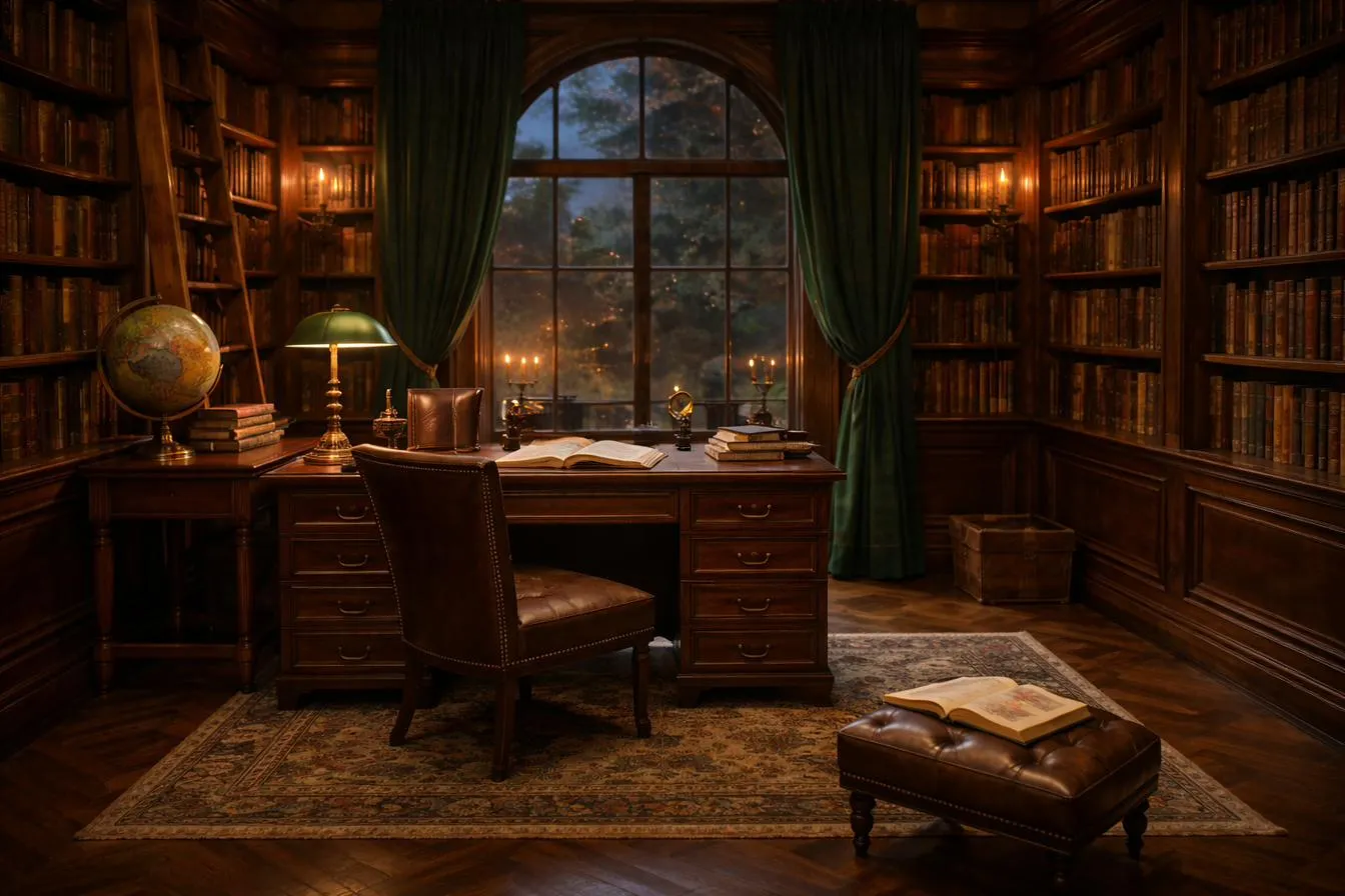 Painted view of The Writing Study